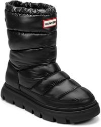 HUNTER - Maribel Lug Sole Insulated Waterproof Snow Booties - Lyst