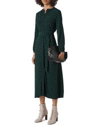 Whistles Sprinkle Print Shirt Dress - Green