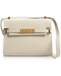 Saint Laurent - Manhattan Mini Leather Crossbody - Lyst