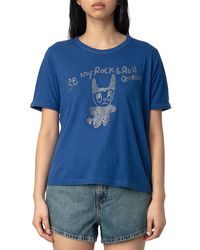 Zadig & Voltaire - Woos Rock Devil Ringer Tee - Lyst
