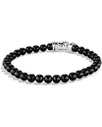 David Yurman - Spiritual Beads Black Onyx Bracelet - Lyst