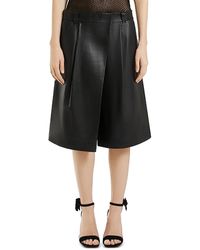 Marella - Emily Ratajkowski X Trani Leather Bermuda Shorts - Lyst