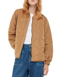 Whistles - Ida Short Quilted Coat - Lyst