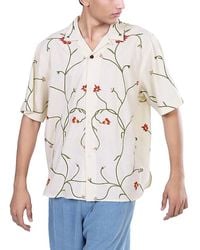 Kardo - Ronen Half Sleeve Button Front Camp Shirt - Lyst