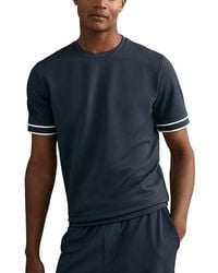 Reiss - Oscar Piped Textured Tee - Lyst