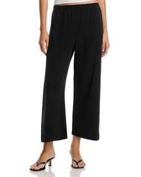 Leset - Pointelle Cropped Wide Leg Pants - Lyst