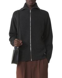 Lanvin - Cashmere Zip Cardigan - Lyst