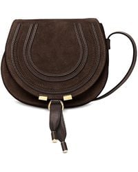 Chloé - Marcie Small Suede Saddle Bag - Lyst