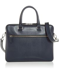 Ferragamo Revival 3.0 Luggage Strap Leather Briefcase - Blue