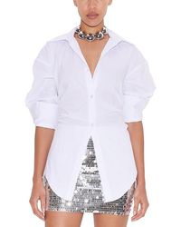 Simon Miller - Loch Poplin Button Up Top - Lyst