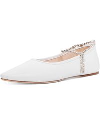 miu miu white flats