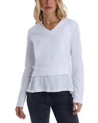Wilt - Clothing Mixed Media Double Layer Tee - Lyst