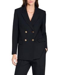 Sandro - Wool Slim Fit Suit Jacket - Lyst