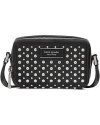 Kate Spade - Double Zip Micro Embellished Crossbody - Lyst