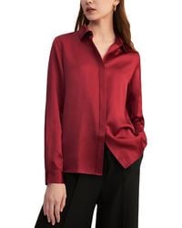 LILYSILK - Basic Concealed Placket Silk Shirt - Lyst