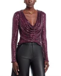 Ramy Brook - Leon Beaded Cowlneck Top - Lyst