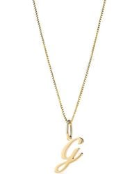 Ana Luisa - Solid Script Letter Necklace - Lyst