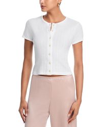 Leset - Pointelle Top - Lyst