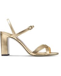 Jimmy Choo - Elsy 85 Block Heel Sandals - Lyst