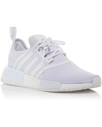 adidas Women's Nmd R1 Knit Lace Up Sneakers in Gray | Lyst
