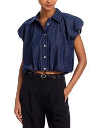 FRAME - Shell Button Front Top - Lyst