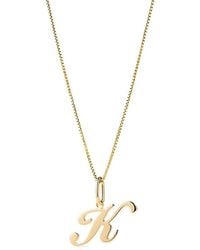 Ana Luisa - Solid Script Letter Necklace - Lyst