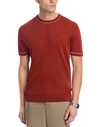 BOSS - Linen Blend Crewneck Sweater - Lyst