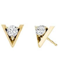 Vrai - V Solitaire Studs - Lyst