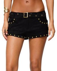 Edikted - Studded Micro Shorts - Lyst