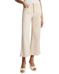7 For All Mankind - Ultra High Rise Cropped Flare Jeans - Lyst