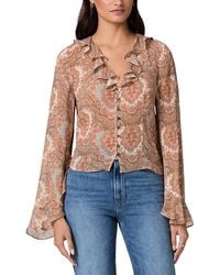 PAIGE - Eve Silk Blouse - Lyst