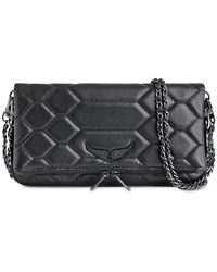 Zadig & Voltaire - Rock Xl Mat Scale Clutch - Lyst