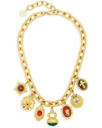 Ben-Amun - Mixed Color Stone Charm Statement Necklace, 17 - Lyst