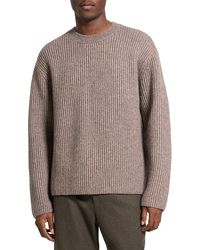 Theory - Wool Blend Crewneck Sweater - Lyst