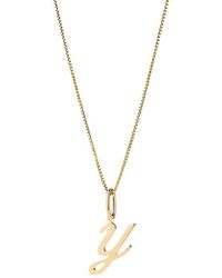 Ana Luisa - Solid Script Letter Necklace - Lyst