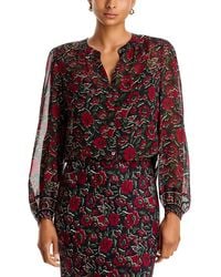 Veronica Beard - Ashlynn Silk Blouse - Lyst