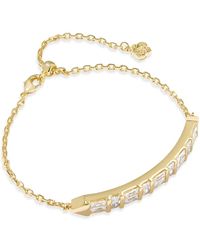 Kendra Scott - Jamie Baguette Crystal Chain Bracelet - Lyst