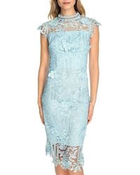 eliza j halter mock neck lace dress 3D Floral Evening Gown EJ3M2071 printed A Eliza J Lace Halter Mock