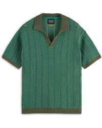 Scotch & Soda - Chevron Regular Fit Short Sleeve Sweater - Lyst