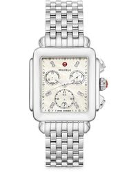 Michele - Deco Chronograph, 33Mm - Lyst