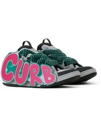 Lanvin - Curb Patch Sneakers - Lyst