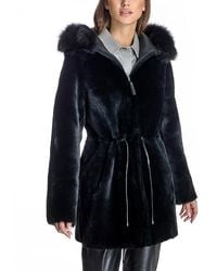 Maximilian - Shearling Lamb Hooded Jacket - Lyst