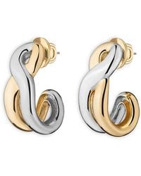 DEMARSON - Odell Twist Half Hoop Earrings - Lyst