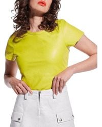 AS by DF - New Guard Recycled Leather Tee - Lyst