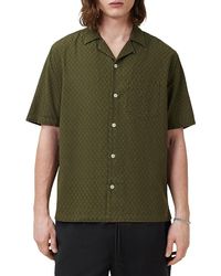 AllSaints - Kylo Short Sleeve Camp Shirt - Lyst