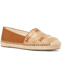 Womens Shoes Flats and flat shoes Espadrille shoes and sandals MICHAEL Michael Kors Espadrilles in Ivory Natural 