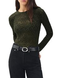 Rag & Bone - Ellie Lace Long Sleeve Tee - Lyst