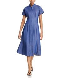 Misook - Cotton Midi Shirt Dress - Lyst