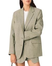 Maje - Pinstriped Suit Jacket - Lyst
