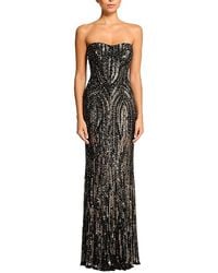 Jenny Packham - Euphoria Sequin-Embellished Strapless Dress - Lyst